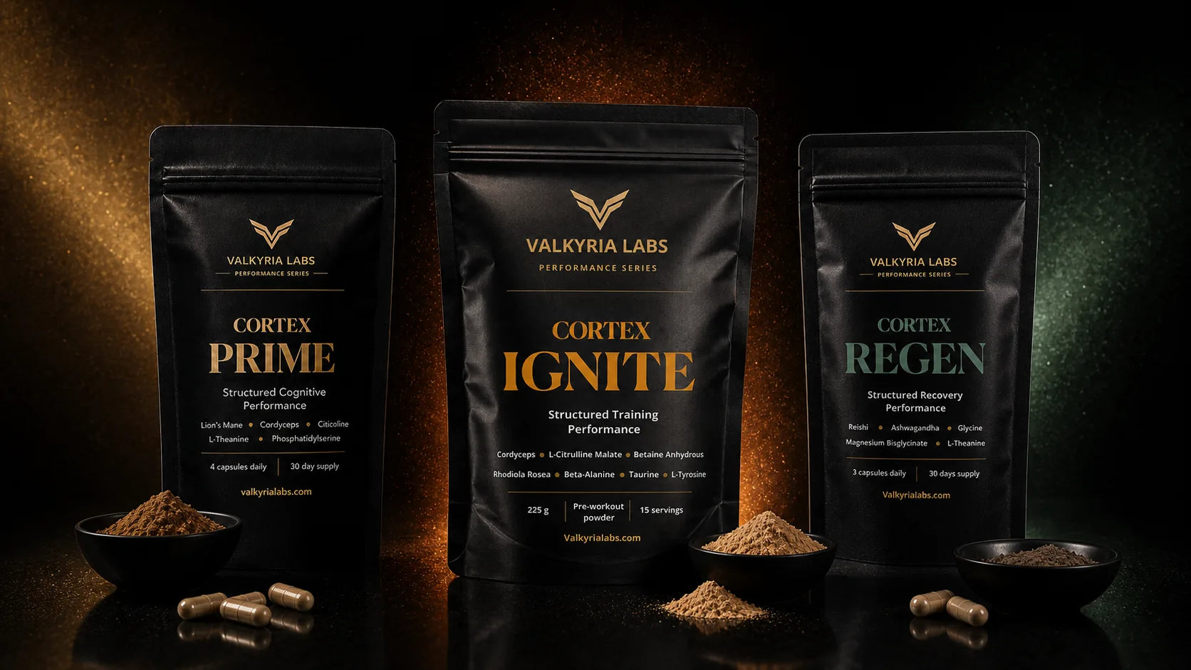 Cortex Prime, Cortex IGNITE and Cortex REGEN arranged as the core Cortex Ritual